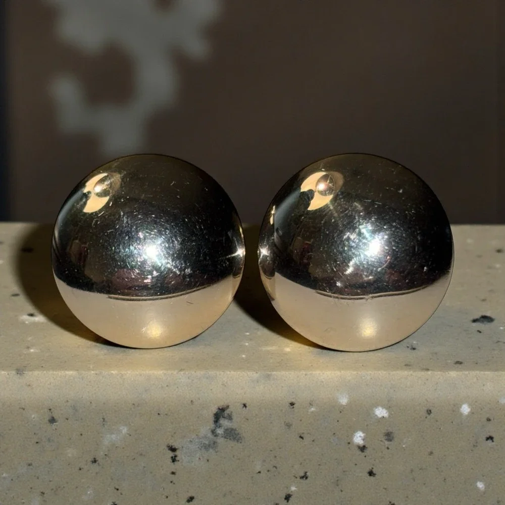 Vintage Silver Tone Dante Cufflinks Dome Round Classic Formal Suit‎ Bullet Back